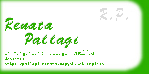 renata pallagi business card